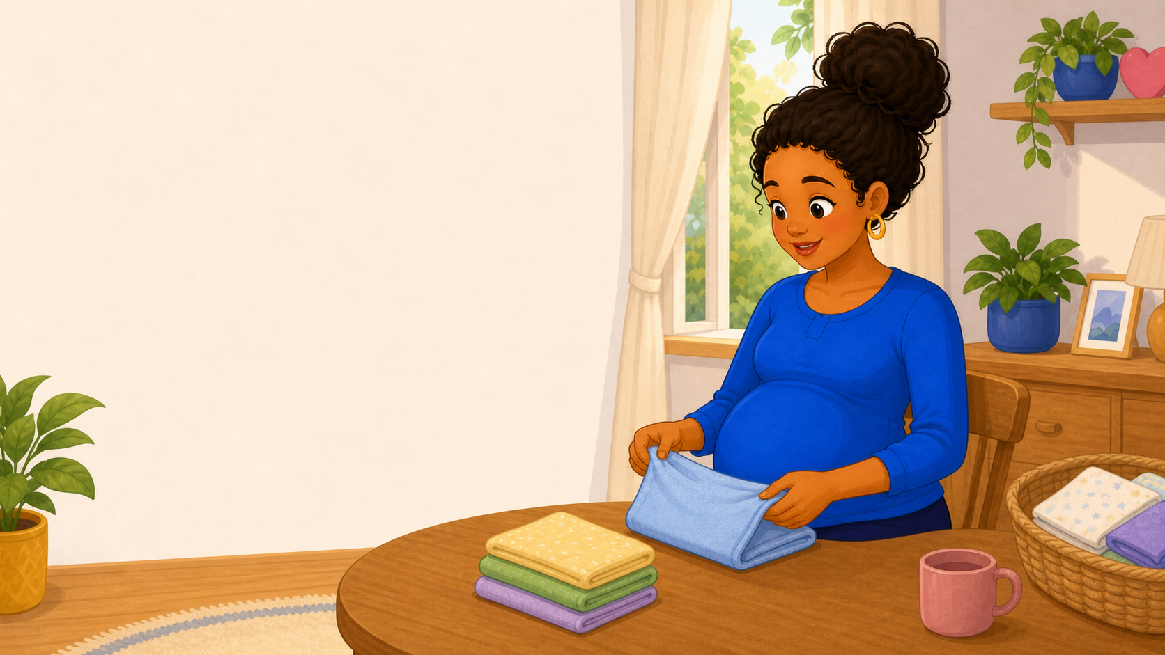 A baby becoming familiar with voice and rhythm before birth.